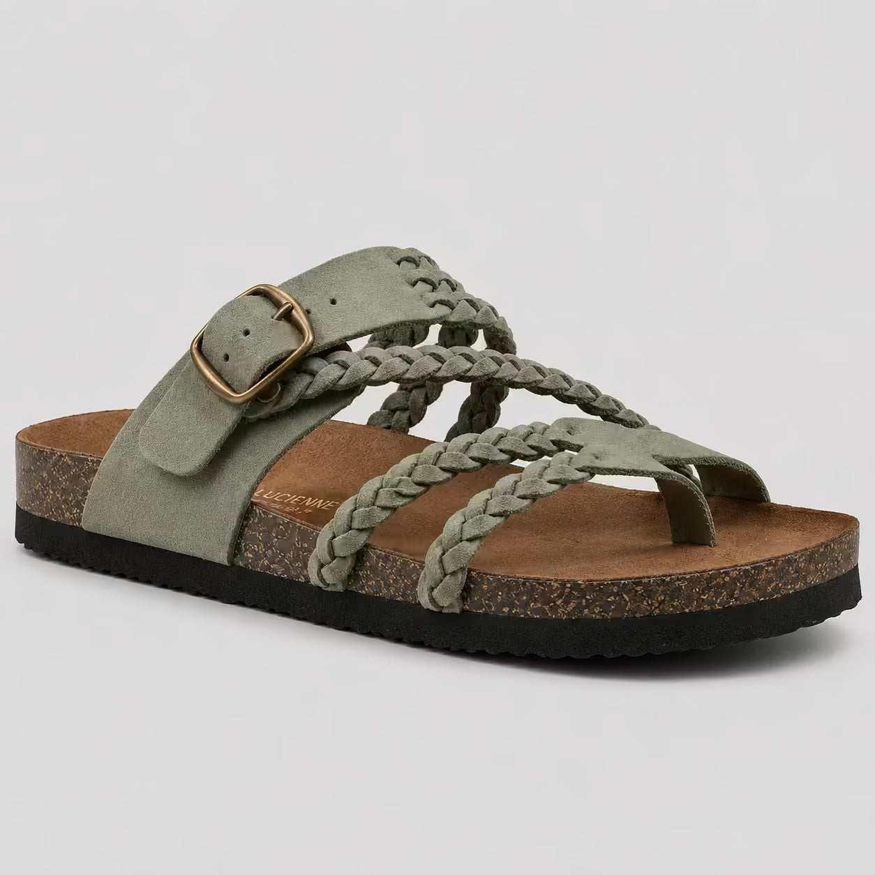 Hailey-Sandalias de Cuero Trenzado para Mujer