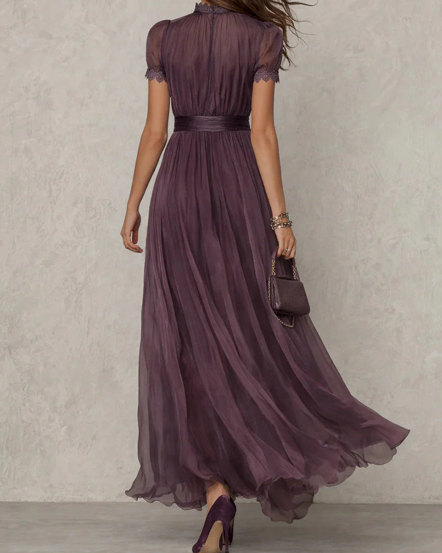 Alicia-Elegante vestido largo vintage