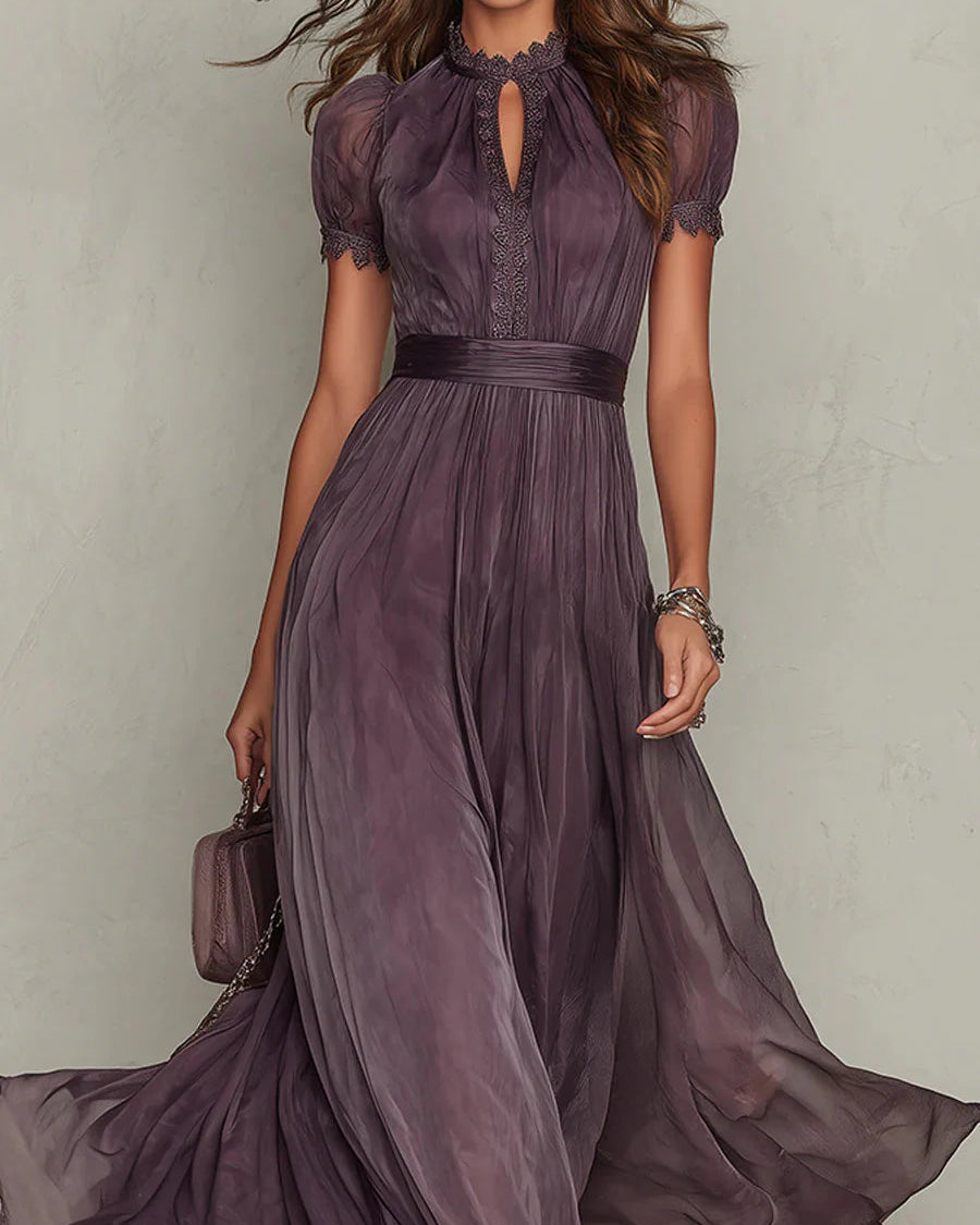 Alicia-Elegante vestido largo vintage