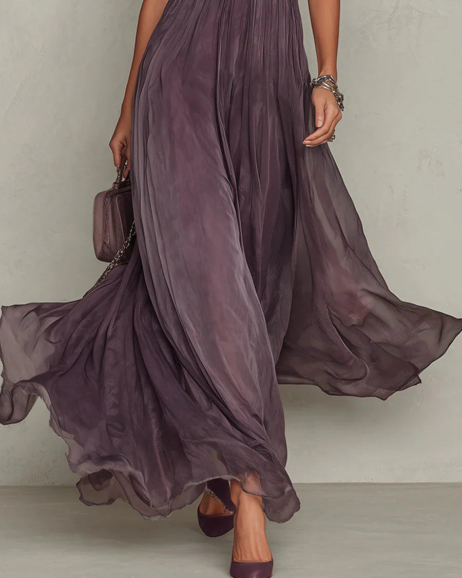 Alicia-Elegante vestido largo vintage